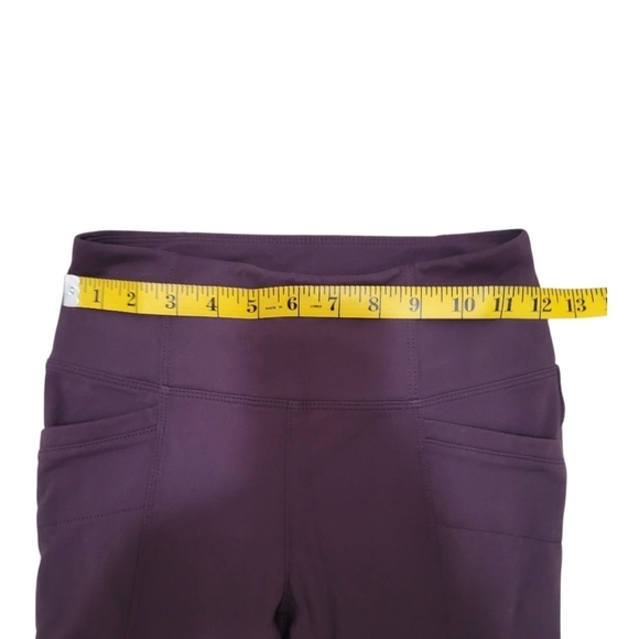 Athleta High Waisted Metro Leggings W/ Front & Back Pockets Plum Size XS - Picture 6 of 13
